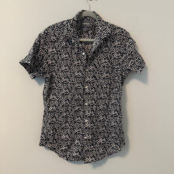 Bonobos Mens Short Sleeve Button Down Size Medium Tailored Fit - Picture 1 of 5